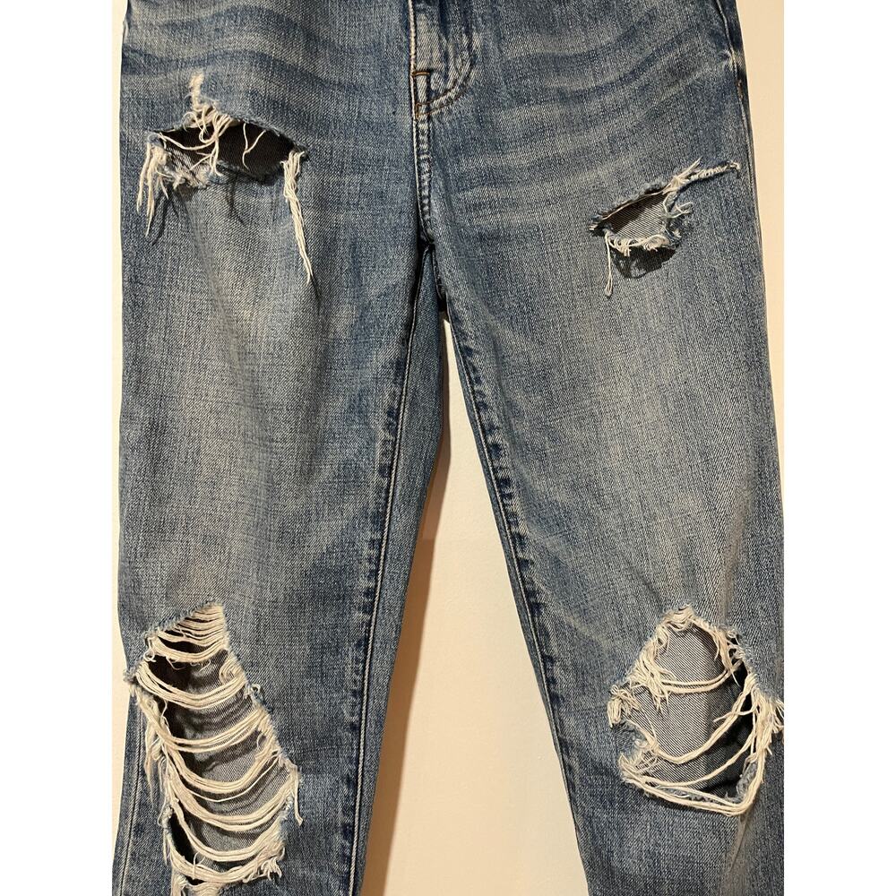 Pistola Presley High Rise Vintage '90s Roller Ripped Jeans Size 24 Del Mar EUC - Picture 4 of 10
